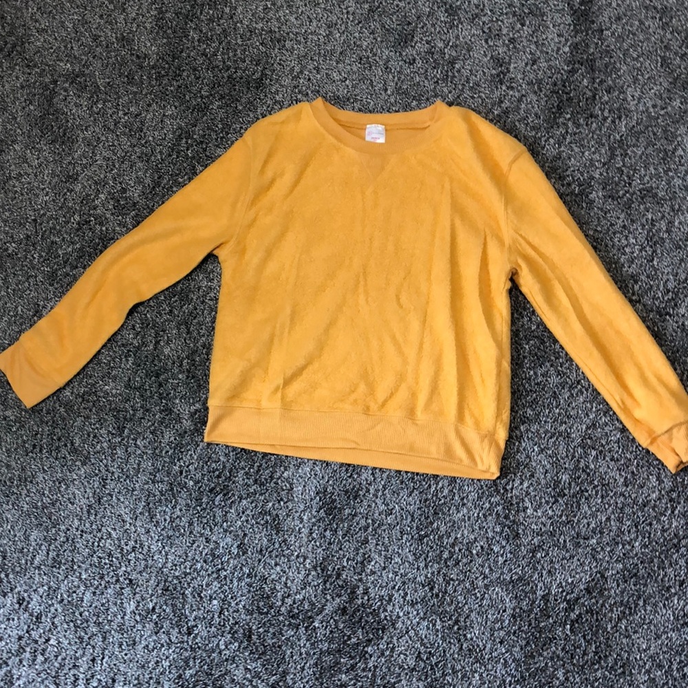 Fuzzy Yellow Pullover